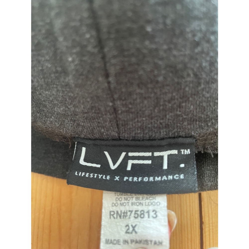Men's LVFT Joggers 2X Gray, comfy lounge casual, fit small equivalent to large - Picture 3 of 6